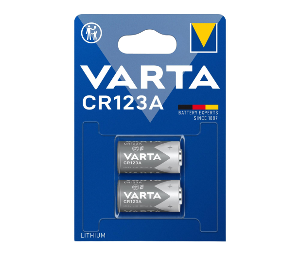 Varta Litowe Baterie Cylindryczne CR123A (2 szt.) - 1456643 - zdjęcie